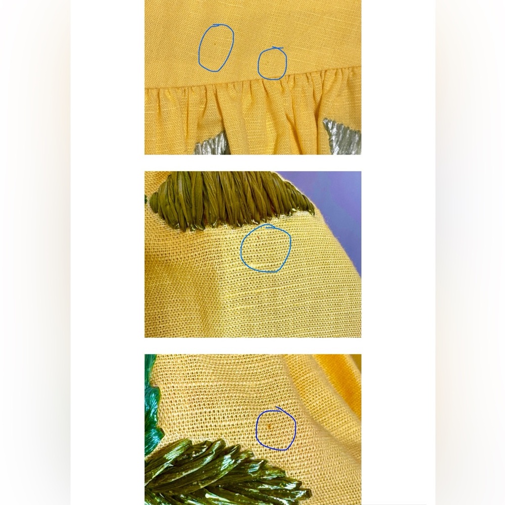 Alexis Kasandra Embroidered Floral Skirt Pattern Yellow Mini RARE HTF SZ Medium - Picture 15 of 16